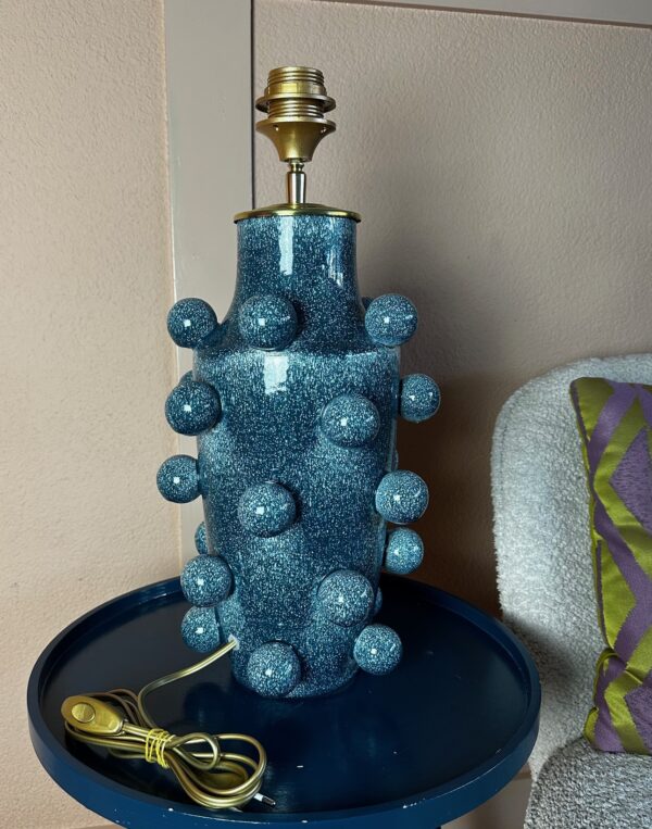 Blauwe bollen lamp VERKOCHT