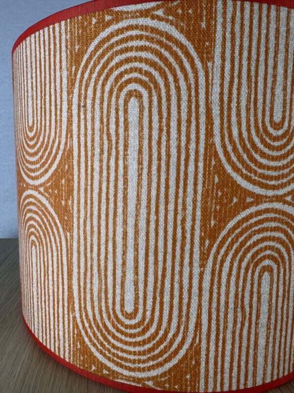 Oranje geometrische lampenkap