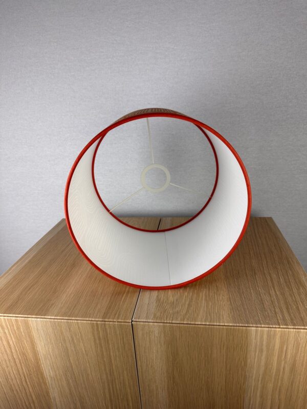 Oranje geometrische lampenkap