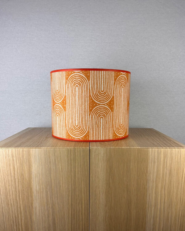 Oranje geometrische lampenkap