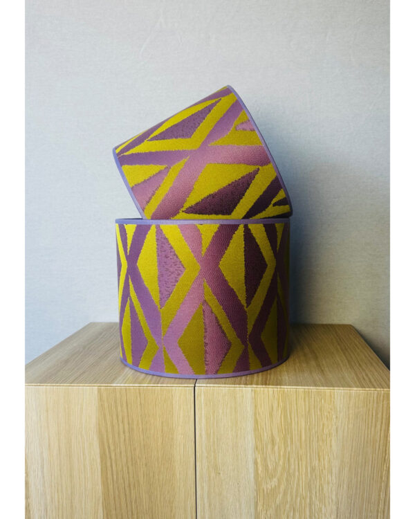 Paars, groen lampenkap