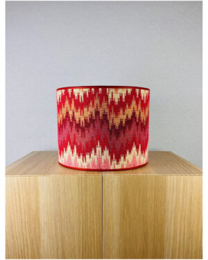 Zigzag rode lampenkap