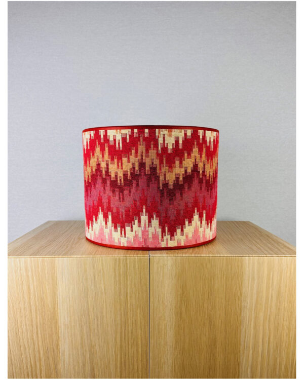 zizag-rood Zigzag rode lampenkap