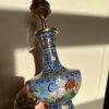 Cloisonne lamp met kap